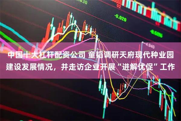 中国十大杠杆配资公司 童韬调研天府现代种业园建设发展情况，并走访企业开展“进解优促”工作